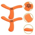 thumbnail image 1 of WEUVEB 2Pcs Orange Sports Boomerang Outdoor Flying Disc for Camping Spring Entertainment, 1 of 8