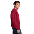 thumbnail image 4 of Hanes Mens Ultimate Cotton Crewneck Sweatshirt -WD60 Heavyweight Fleece Sweatshirt, (L Deep Red), 4 of 5