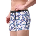 thumbnail image 3 of Kdxio Men's Boxer Briefs with Cute White Rabbit Print - Comfortable and Breathable Underwear for Everyday Wear, 3 of 7