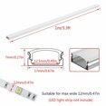 thumbnail image 4 of 10x Profil LED Profil aluminium Profil rail aluminium 1M pour Bandes LED Anodisées, 4 of 5