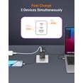 thumbnail image 6 of NOVOO 67W USB C Charger Block, GaN III 3-Port Foldable Wall Charger, 6 of 8