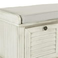 thumbnail image 3 of Dover Storage Bench in White Wash by OSP Home Furnishings, 3 of 7