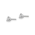 thumbnail image 3 of 1/4 Carat (Ctw VS2-SI1, D-E-F) Lab-Grown Diamond Solitaire Stud Earrings in 14K White Gold 3-Prong for Women, 3 of 4