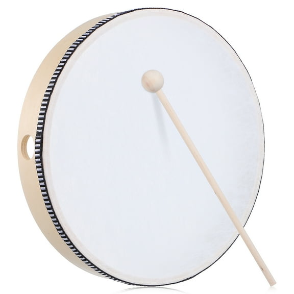 Pungan hand held drum Drum Hand Held Drum Percussion Drum With Drum Stick Percussion Equipment For Music Lessons Performances Party Celebrations,9.84"X9.84"X1.77"