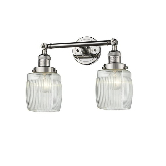 Innovations 2-LT LED Colton 16" Bathroom Fixture - Polished Nickel - 208-PN-G302-LED
