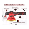 thumbnail image 3 of Pulidoras Autos Eléctrico Pulidor Orbital Inalámbrico 125mm Rojo/Negro, 3 of 5