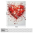 thumbnail image 4 of Creowell Hearts Pillow Love Print Throw Blanket for Bed Couch Car Kids Adults Gifts All Seasons 50x60in, 4 of 6