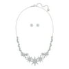 Jewelry Set Necklace & Earrings FIZZY, Rhodium Plated -5253053