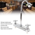 thumbnail image 4 of Campers Kitchen Faucet, Flexible 360 Degree Rotatable Sprayer Versatile RV Kitchen Faucet  for Travel Trailers, 4 of 7