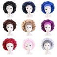 thumbnail image 5 of VEAREAR Women Bonnet Cap Solid Color Faux Pearls Rhinestone Elastic Band Bouffant Hat for Hair Salon, 5 of 6