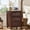 Walnut, variant on Buildhom 18" Farmhouse Nightstand Set of 2 with Roman Column, 3-Drawer Wood Bedside Chest for Bedroom & Living Room, Grey