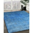thumbnail image 2 of Ahgly Company Indoor Rectangle Mid-Century Modern Blue Persian Area Rugs, 6' x 9', 2 of 6