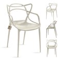 thumbnail image 1 of Sillas para Comedor Spica: Set de 4 Sillas de Plástico Resistente con Diseño Moderno en el Respaldo., 1 of 5