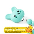 thumbnail image 6 of Muqee Peeko Teether Toy and Pacifier Set with Clip for Babies - 3 Pc Set in Mint Colors, 6 of 6