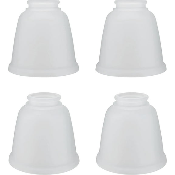 Aspen Creative 23168-4 Transitional Frosted Ceiling Fan Replacement Glass Shade.2-1/8"Fitter, 4-1/8"Diameter x 5"Height.4 Pack