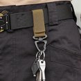 thumbnail image 3 of 2Pcs Hanging Ring Key Chain 360 Degree Rotation Carabiner D-type Hanging Ring Bag Hook for Camping, 3 of 7