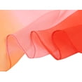thumbnail image 4 of Bufanda Color Degradado Largo Chiffon Ligero Para Mujeres Rojo / Naranja 63"x19.6", 4 of 7