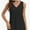 Black, variant on Womens Tank Tops V Neck Summer Trendy Casual Loose Fit Flowy Sleeveless Shirts