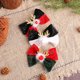 thumbnail image 4 of Pinzas para el pelo navideñas SUSUchens, horquilla con lazo de asta y bola de pelo, accesorio para el pelo navideño con lazo para mujer y niña, color rojo y negro, 4 of 8