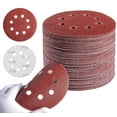 thumbnail image 2 of 120 PACK 5" Sanding Disc 40 60 80 120 150 240 Grit 8Hole Hook and Loop Sandpaper, 2 of 6