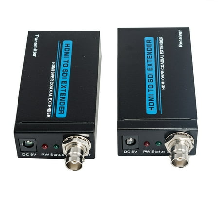 Net Media Power Over Coax iMeshbean HDMI Repeater Balun Extender Over 1 Single RG6 Coax Cable BNC 1080P 100M (328FT) ()