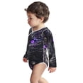 thumbnail image 3 of Xecao Purple-Eyed Floral Leopard Print Baby unisex-baby Cotton Long-sleeve Bodysuits-2 Years, 3 of 6