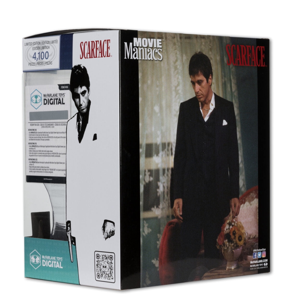 Tony Montana (Scarface) 6" Posed Figure with McFarlane Toys Digital Collectible
