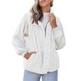 thumbnail image 1 of Chaquetas y abrigos casuales sin mangas y sin capucha para mujer, chaleco sin mangas de color liso, chaqueta tipo cárdigan, top con botones versátil, abrigo para mujer, 1 of 4
