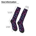thumbnail image 5 of Balery Purple Butterfly Fun Novelty Socks Men'S Women'S Crew Socks Funny Crazy Novelty Socks Quirky And Cool Socks, 5 of 9