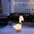 Christmas Hot Sale Light Up Duck With Scarf Ground Outdoor Decoration