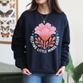 thumbnail image 4 of EcoLoom Teacher Boho Floral Helping Little Minds Grow Long Sleeve Unisex Midweight Crewneck Sweatshirt, 4 of 4