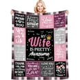 thumbnail image 1 of LHSHID Birthday Gifts for Aunt Blanket Flannel Soft and Comfortable Anti static Bed Sofa Blanket 50x60in, 1 of 5