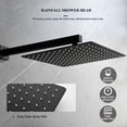thumbnail image 3 of 10 Inch Bathroom Rain Shower System Set Wall Mount, Rainfall Shower Head with Handheld, 3 of 7