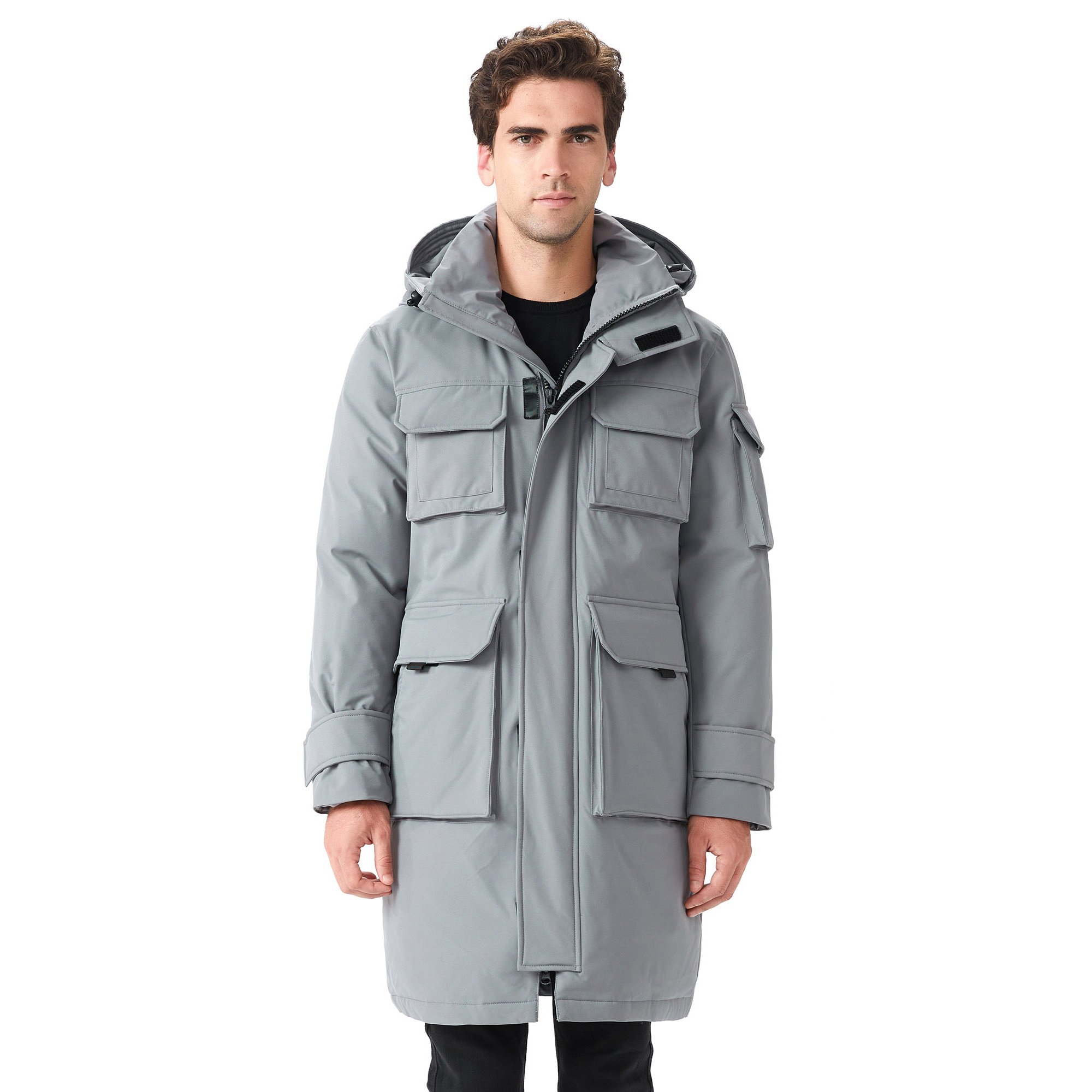 Orolay Men's Thickened Down Jacket Hooded Parka Down Coat with  Multi-Pockets - Walmart.com