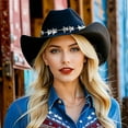 thumbnail image 2 of Wowstyle Western Belt Hat Band Women Cowboy Chain Belts Adjustable Cowgirl Hat Straps Dress Waistband Rodeo Outfits Accessories, 2 of 8