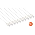 thumbnail image 2 of Cat6 Slim Network Patch Cable, 10 ft., White, 10-Pack, 10G, 250 MHz, 100% Copper, 30 AWG, Snag-free, Gold-plated Contacts, 2 of 6