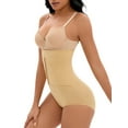thumbnail image 4 of INSPIRE CHIC Women's Front Hook Closure Tummy Control Briefs Panties High Waist Butt Lifter Shaperwear S Beige, 4 of 5