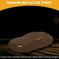 thumbnail image 3 of Funda para coche Unique Bargains Impermeable para Todo Clima Automotriz Exterior Anti-UV Protección Sol Lluvia Funda Exterior Completa para Hyundai Elantra 210D-PU Naranja con Franjas Reflectantes, 3 of 4