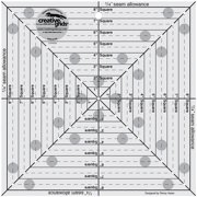 Creative Grids Quilt Ruler 8-1/2in Square It Up or Fussy Cut Square
