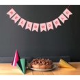 thumbnail image 3 of Inkdotpot Guirlande Pré-Enfilée?Bonjour Monde?Rustique Kraft Fanion pour Révélation de Sexe Bannière d'Annonce de Grossesse Guirlande, 3 of 8