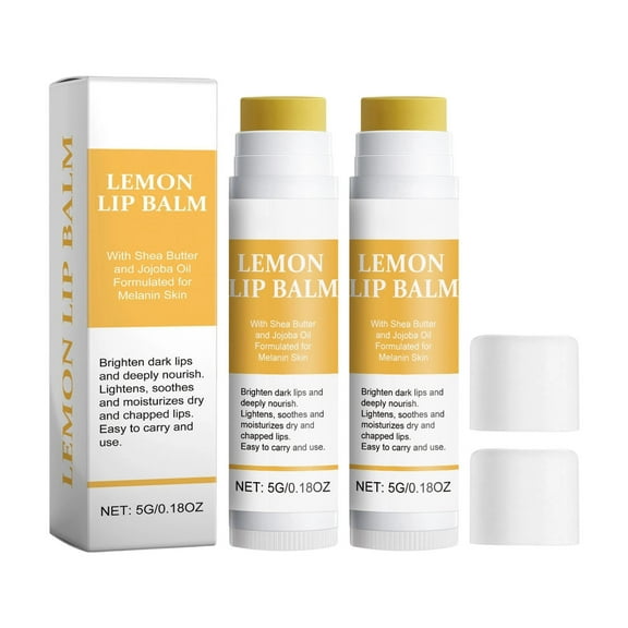 QunYou Lemon Lip Balm Moisturizes Nourishes Hydrates Against Dryness and Chapping Nourishing Lip Balm