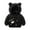 Black, variant on Stamzod Boys Girls Hooded Down Jacket Winter Warm Coat Kids Jacket Puffer Solid Color with Ear Hoodie Down Coats Fashion Long Sleeved Baby Outerwear with Zipper 12M-5Y