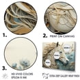 thumbnail image 3 of Designart "Simplistic Azure And Snow Horse Likeness" Animals Horse Floater Framed Canvas Art Print, 3 of 5