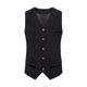 thumbnail image 2 of Camiseta sin mangas con cuello en V para hombre, blusa de poliéster con botones, bolsillos y cuello en V a la moda., 2 of 8