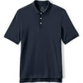 thumbnail image 3 of Lands' End Essentials Men's Long Sleeve All Day Comfort Polo Shirt - 100% Cotton Won't Shrink Pill Fade, 3 of 3