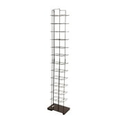 SSWBasics Black Floor Standing Ball Cap Rack and Hat Display Rack - Retail Hat Organizer Stand - 78"H x 10"W x 15D - Holds Up To 72 Caps Vertically