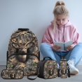 thumbnail image 2 of Bulopur Boys 17 Inch Backpack Set, 4 Piece Camo Hunting Deer Print School Bookbag with Lunch Box, Water Bottle Holder and Pencil Case for Elementary, 2 of 8