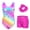 Rainbow, variant on Aideaone Leotards for Girls Gymnastics Sparkly Kids Dance Unitard Biketards with Shorts 4-11Years