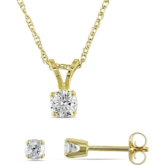 Everly Women's Diamond 14k Yellow Gold Earrings