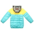 thumbnail image 2 of Richie House Little Boys Blue Printed Hood Tribal Padding Jacket 4/5, 2 of 2